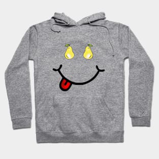 Pear & Smile (in the shape of a face) Hoodie